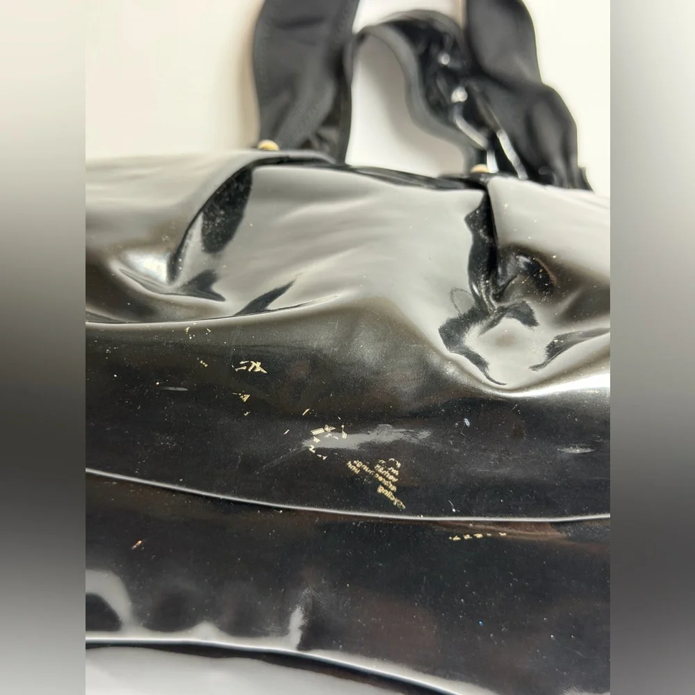 Salvatore Ferragamo Vara Bow Patent Leather Tote Bag